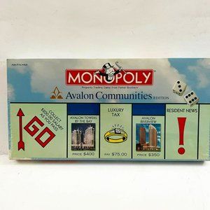 Vintage‎ Monopoly Avalon Communities Edition Board Game Hasbro New Sealed